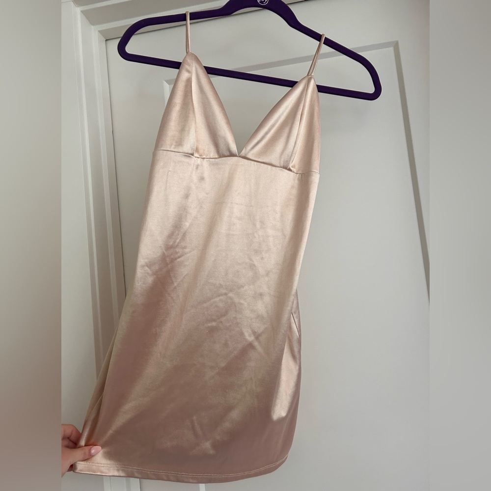 Gold party dress
